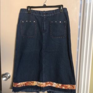 Burning Torch straight skirt